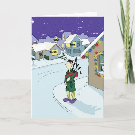 Geen Stille Nacht in Buurt Duncans Feestdagen Kaart (Voorkant)