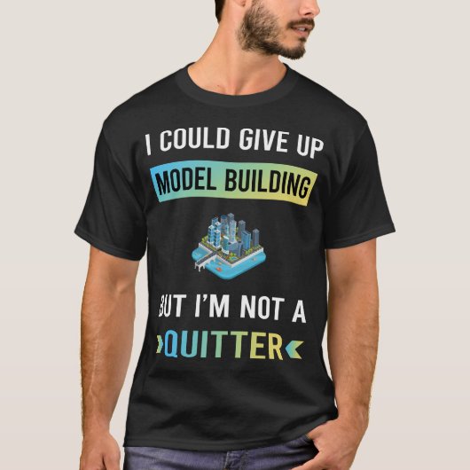 Geen stiller modelgebouw t-shirt (Voorkant)