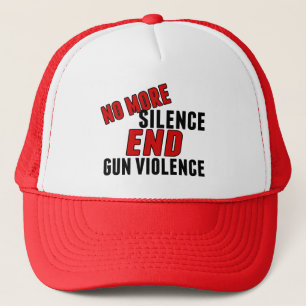Geen stilte meer Pistool geweld vrouwen Trucker Pet