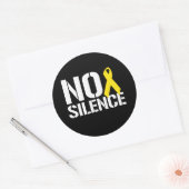 GEEN STILTE RONDE STICKER (Envelop)