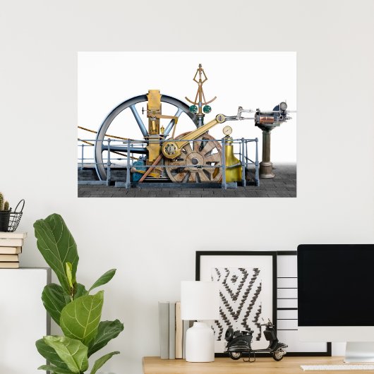 Geen stoommachine ... poster (Thuiskantoor)