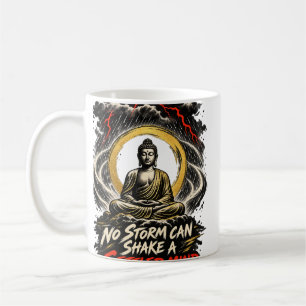 Geen storm kan een vaste geest schudden Zen koffie Koffiemok