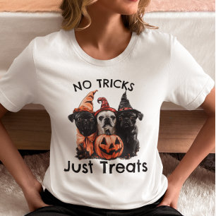 Geen Streken Alleen Snoep Halloween Honden T-shirt