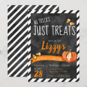 Geen Streken Alleen Snoep Snoep Halloween Verjaard Kaart (Voorkant / Achterkant)