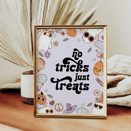 Geen Streken Alleen Snoepjes Geest Halloween Verja Poster