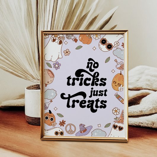 Geen Streken Alleen Snoepjes Geest Halloween Verja Poster