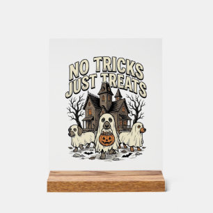 Geen Streken Alleen Snoepjes Halloween Dachshund G Acryl Bord