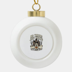 Geen Streken Alleen Snoepjes Halloween Dachshund G Keramische Bal Ornament