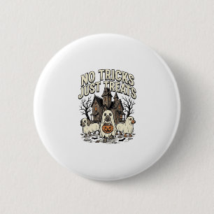 Geen Streken Alleen Snoepjes Halloween Dachshund G Ronde Button 5,7 Cm