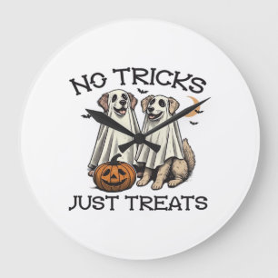 Geen Streken Alleen Snoepjes Hond Halloween Shirt Grote Klok