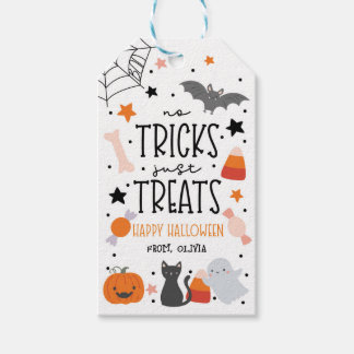 Geen Streken Alleen Snoepjes Kinderen Halloween Cadeaulabel