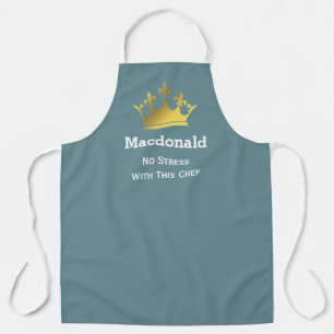 GEEN STRESS CHEF   Gepersonaliseerde kroon   CADET Schort
