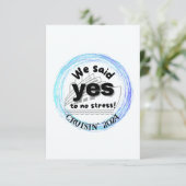 Geen stress cruising crew bedankkaart (Staand voorkant)