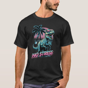 Geen stress-dinosaurus t-shirt