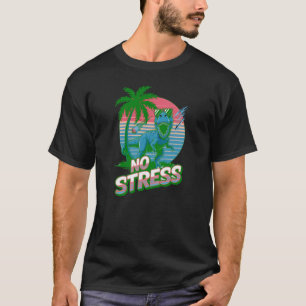 Geen stress-dinosaurus t-shirt