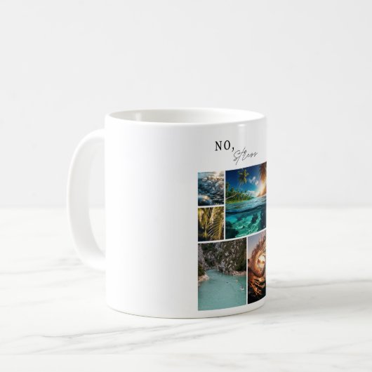 Geen stress... koffiemok (Voorkant links)