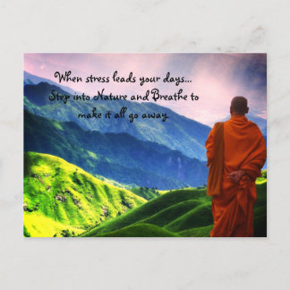 Geen stress meer briefkaart