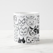 Geen Stress Meowt Grappige Kat Grote Koffiekop (Voorkant)