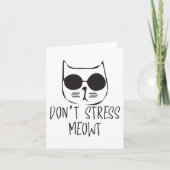 Geen Stress Meowt Kaart (Voorkant)