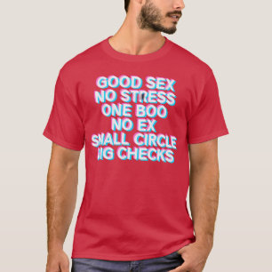 Geen Stress One Boo Geen E Achterkant Print Rap Ze T-shirt