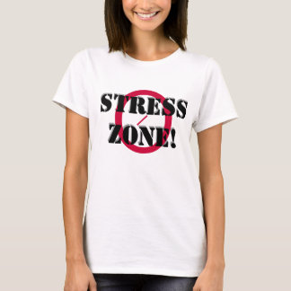 GEEN STRESS ZONE T-shirt, met scripts T-shirt