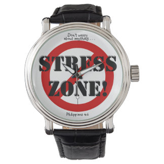 GEEN STRESSZONE! HORLOGE, w/Schrift referentie Horloge