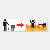 Geen strooiselBumpersticker Bumpersticker (Voorkant)