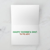 Geen Stropdassen voor de Big Ape! Vaderdag Kaart (Binnen)