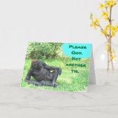 Geen Stropdassen voor de Big Ape! Vaderdag Kaart (Gele Bloem)