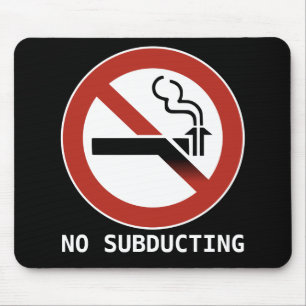 Geen subducerende Logo mousepad Muismat