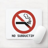 Geen subducerende Logo mousepad Muismat (Met muis)