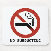 Geen subducerende Logo mousepad Muismat (Voorkant)