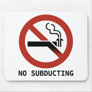 Geen subducerende Logo mousepad Muismat