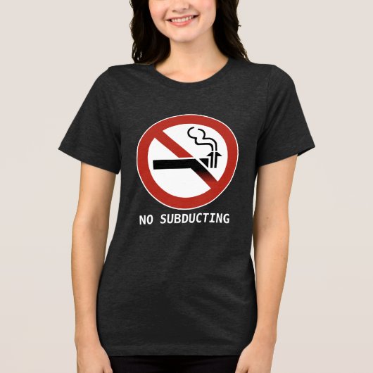Geen Subductie Logo Tri-Blend Shirt (Voorkant)
