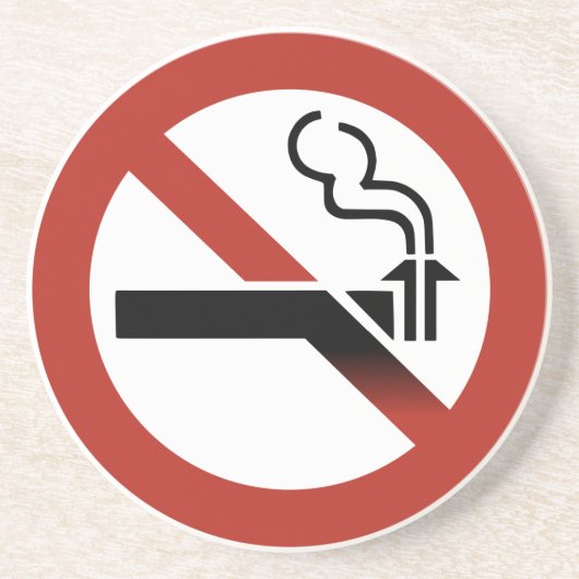 Geen subducting Logo zandsteen Onderzetter (Voorkant)