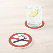 Geen subducting Logo zandsteen Onderzetter (Zijkant)