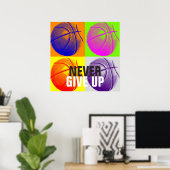 Geen succes met Basketball Pop Art Print (Thuiskantoor)