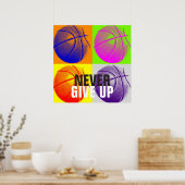 Geen succes met Basketball Pop Art Print (Keuken)