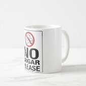 Geen suiker alsjeblieft. koffiemok (Voorkant rechts)