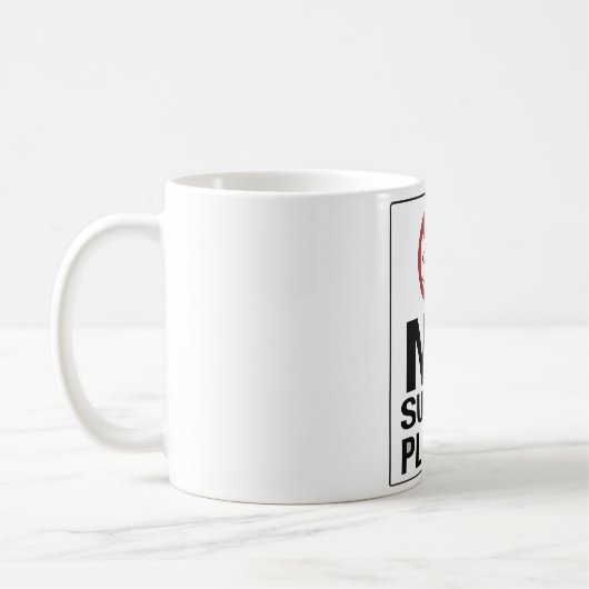 Geen suiker alsjeblieft. koffiemok (Links)