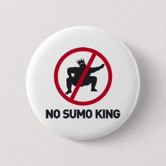 Geen Sumo King Ronde Button 5,7 Cm (Voorkant)