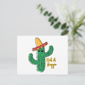 Geen supercactus Mexicaanse sombrero Briefkaart (Staand voorkant)