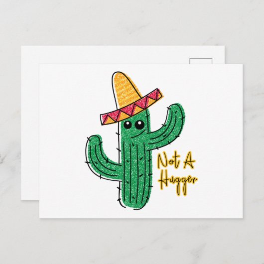 Geen supercactus Mexicaanse sombrero Briefkaart (Voorkant / Achterkant)