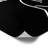 Geen surfen vandaag Funny Stick Man Beach Wave Lie Poster (Hoek)