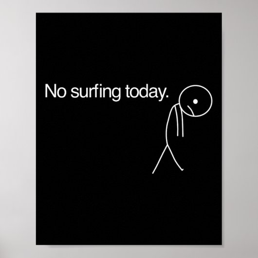 Geen surfen vandaag  poster (Voorkant)