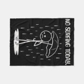 Geen surfen vandaag Stickfiguur grappig Fleece Deken (Voorkant (Horizontaal))