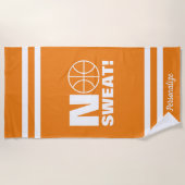 Geen Sweat basketball-handdoek voor de zomer Strandlaken (Voorkant)