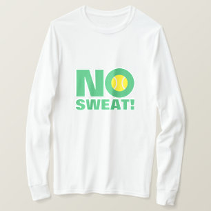 Geen Sweat. Cool long hoeve tennis shirt voor mann