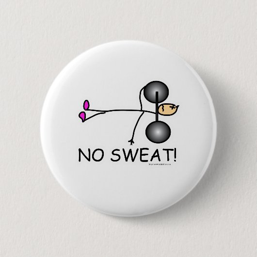 Geen Sweat Ronde Button 5,7 Cm (Voorkant)
