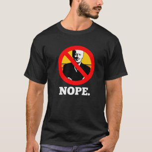 Geen Symbool Biden Nope Circle Teken verboden T-shirt